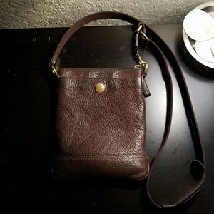 Coach crossbody leather purse